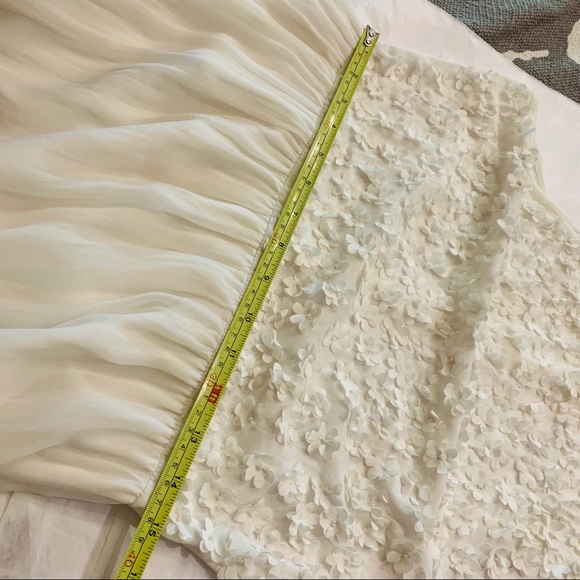 Topshop floral appliqué white dress size 8 - Picture 16 of 16